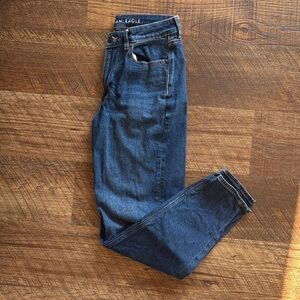 American Eagle Dark Blue Mom Jeans
